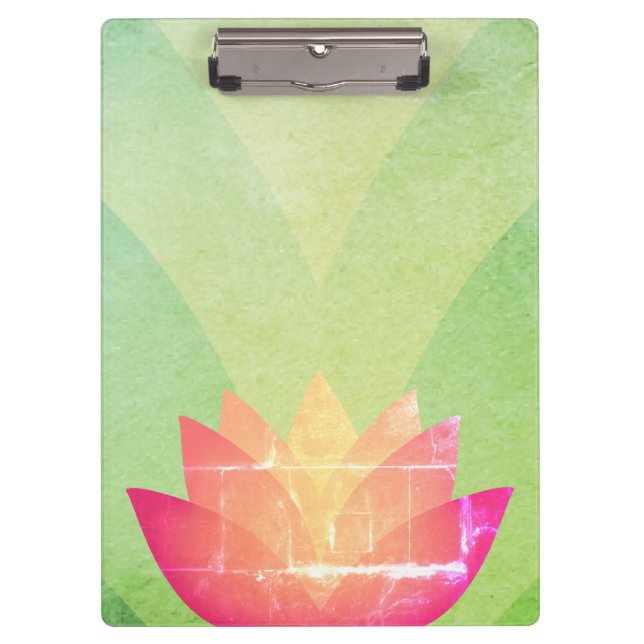 Lovely Lotus Clipboard (Front)