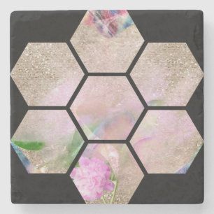 Lovely Lotus Flower  Stone Coaster