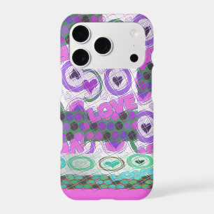 Lovely Love Heart Motif Art Imprimer