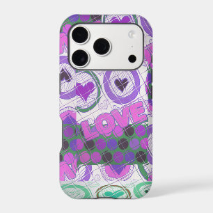 Lovely Love Heart Motif Art Imprimer