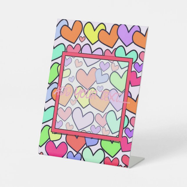 LOVELY  LOVE  PEDESTAL SIGN (Front)