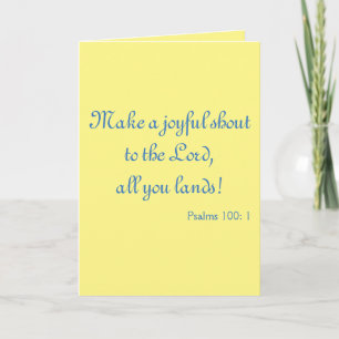 Lovely Make a joyful shout Card