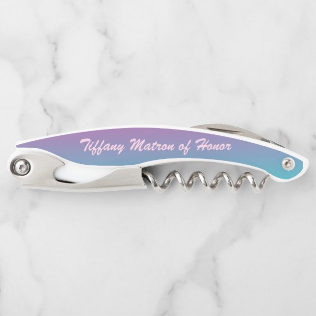 Lovely Matron of Honour Personalize Corkscrew (Front)
