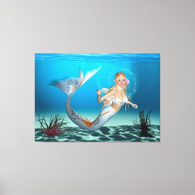 Lovely Mermaid Canvas Print (Front)