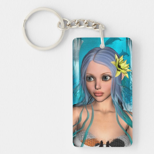 Lovely Mermaid Keychain (Front)