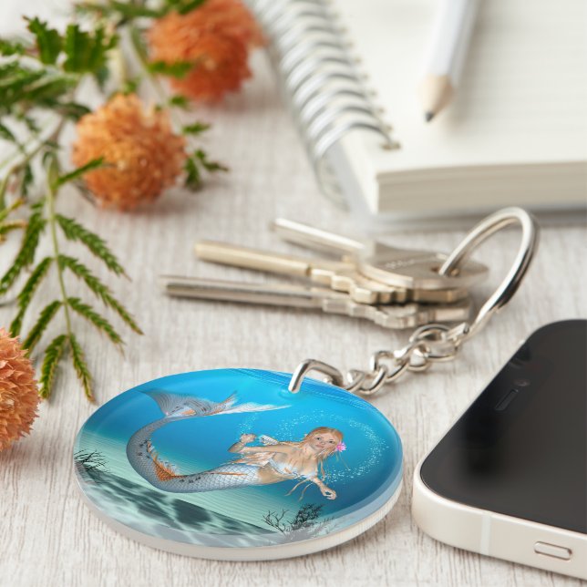 Lovely Mermaid Keychain (Front Right)