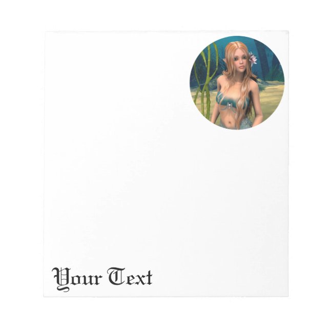 Lovely Mermaid Notepad (Front)