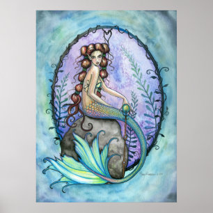 Lovely Mermaid Poster by Molly Harrison