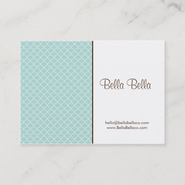LOVELY MINT CALLING CARD (Front)