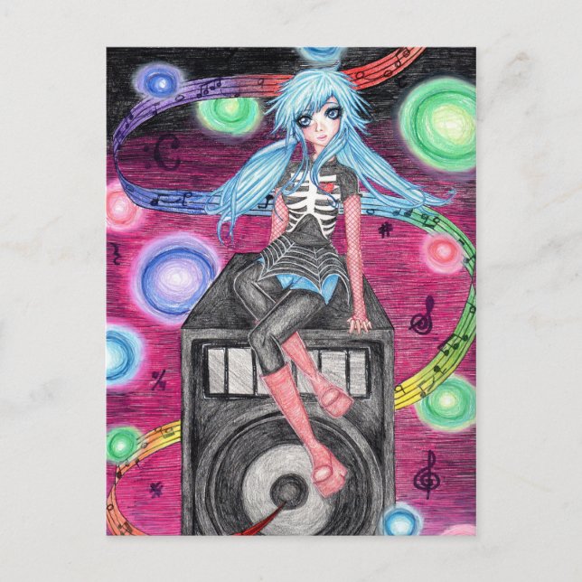 Lovely Miss Kora Postcard (Front)