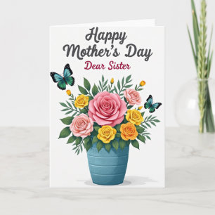 Lovely Mom Sister Day Card