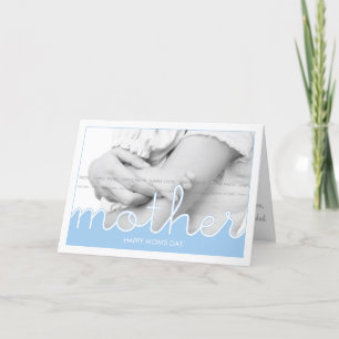 Lovely Mom's Day Photo Greeting Cards Cut Outs