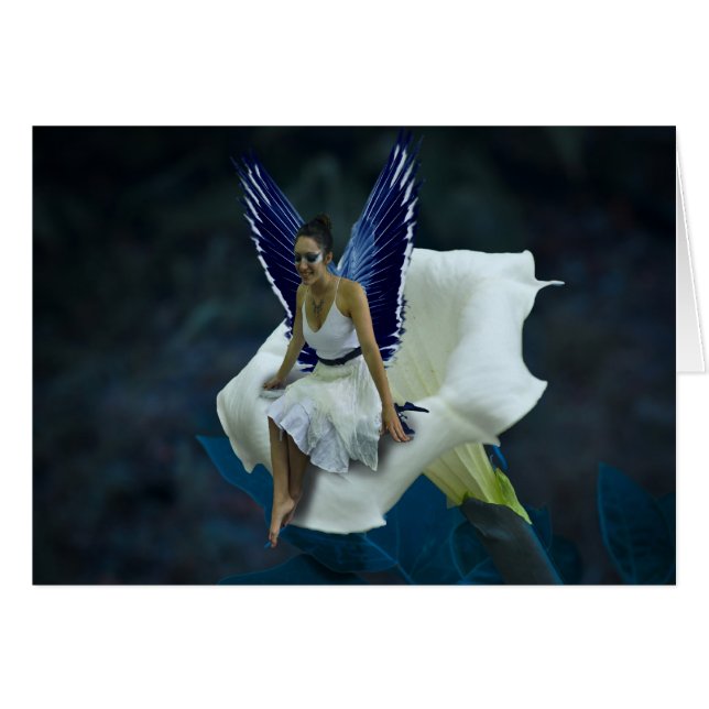 Lovely Moon Fairy with White Moon Flower (Devant horizontal)
