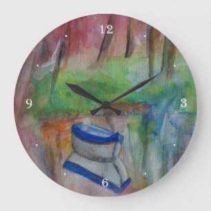 Lovely morning Round (Large) Wall Clock