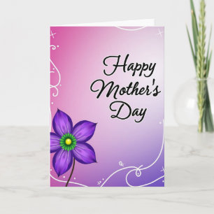 Lovely Mothers Day Swirls Card