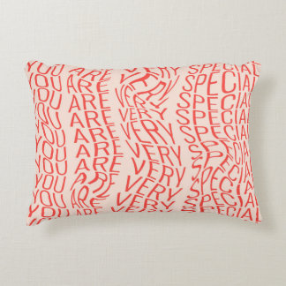 Lovely motivational inscription: you are very spec accent pillow