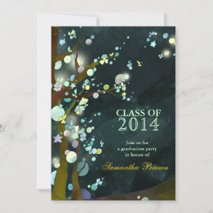 Lovely Night Graduation Party Invitations