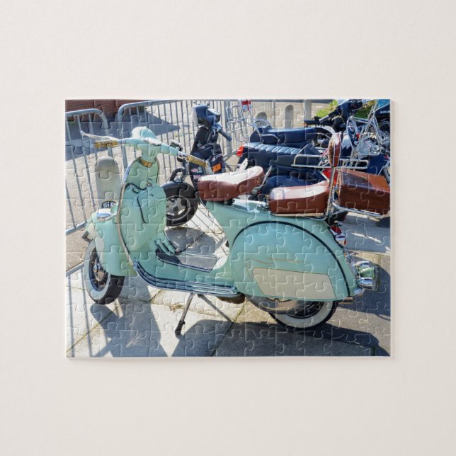 Lovely Old Scooter Jigsaw Puzzle (Horizontal)