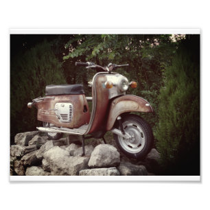 Lovely Old Scooter  Kodak Professional Photo Print