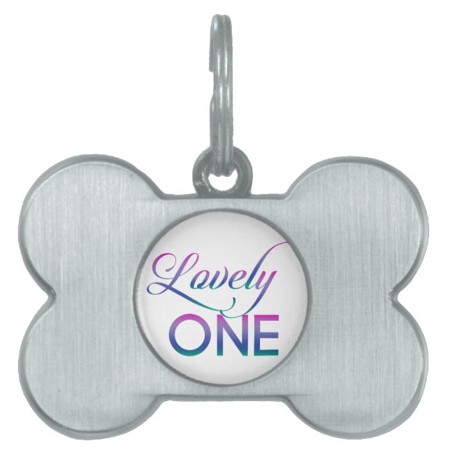 Lovely One Pet Tag (Front)