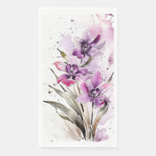 Lovely Orchid Guest Towels Napkin