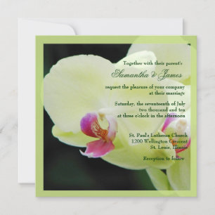 Lovely Orchid Wedding Invitation