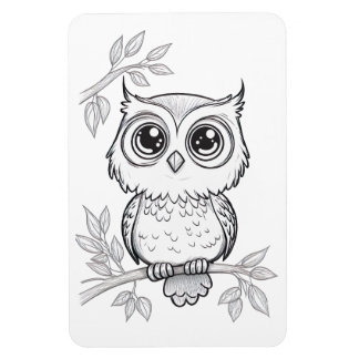 Lovely Owl Flexible Photo Magnet