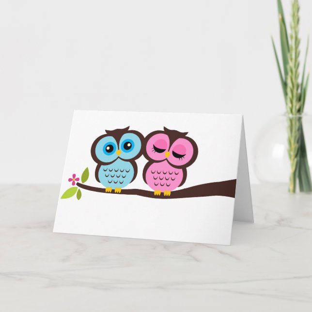 Lovely Owls Card (Front)