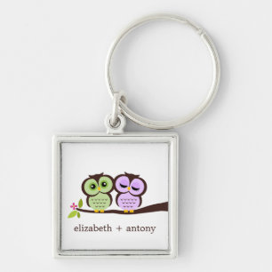 Lovely Owls Keychain