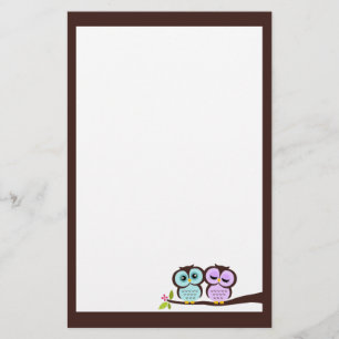 Lovely Owls Stationery