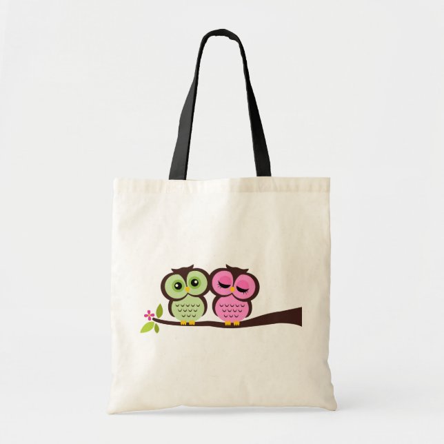 Lovely Owls Tote Bag (Front)