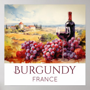 Lovely Painted Vineyard Personalized Poster