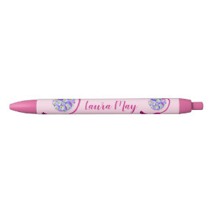 Lovely Pansy Atomizer Black Ink Pen