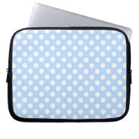 Lovely Pastel Blue And White Polka Dots Pattern