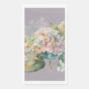 Lovely Pastel Hydrangea Guest Towels Napkin