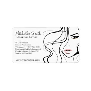 Lovely pastel make up artist  branding label