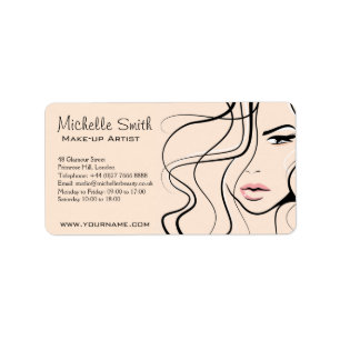 Lovely pastel make up artist  branding label