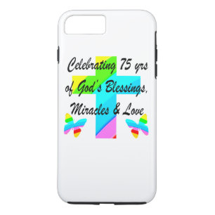 LOVELY PERSONALIZED 75TH BIRTHDAY DESIGN Case-Mate iPhone CASE