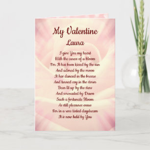 Lovely personalized Valentines Greetings Card