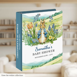 Lovely Peter Rabbit Baby Shower Guest Book Binder