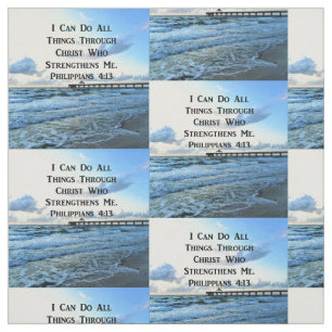 LOVELY PHILIPPIANS 4:13 BIBLE VERSE FABRIC