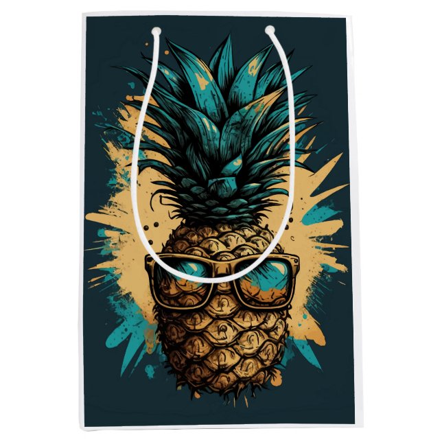Lovely pineapple medium gift bag (Front)