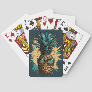Lovely pineapple playing cards