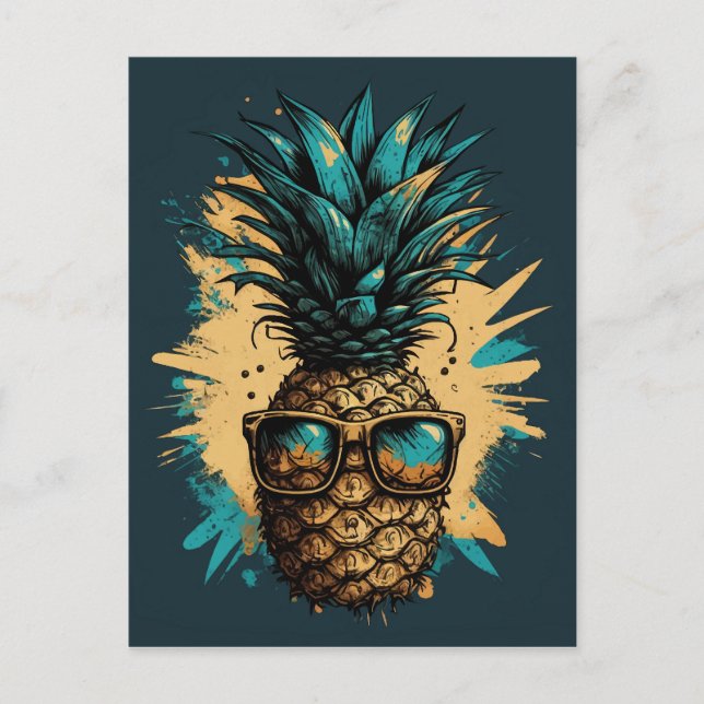 Lovely pineapple postcard (Front)