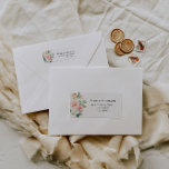 lovely pink blush blooms address label<br><div class="desc">beautiful watercolor pink blush floral design with elegant black text. The wording and text features can be easily customized to your requirements.</div>