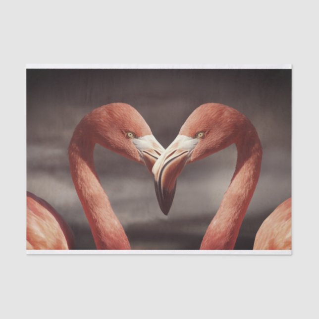 Lovely Pink Flamingo Tissue Paper (Front)