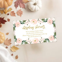 Lovely Pink Floral Baby Shower Display Shower