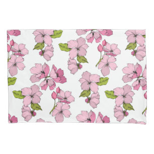 Lovely pink floral cute colours Boho beautiful Pillowcase