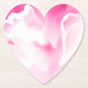 Lovely Pink Floral Print Paper Coaster