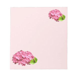 Lovely Pink Hydrangeas Notepad